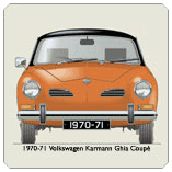 VW Karmann Ghia Coupe 1970-71 Coaster 2